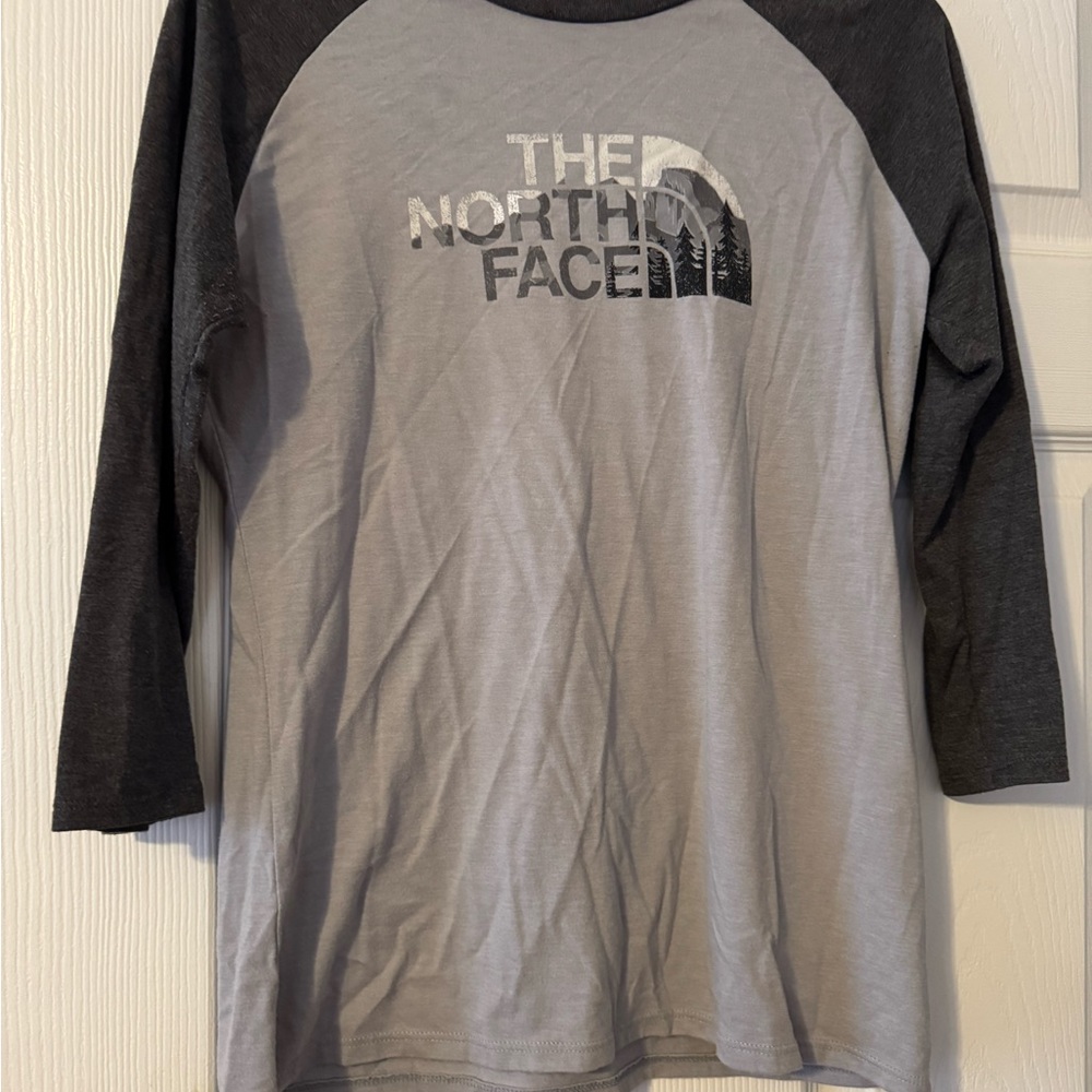 The North Face Gray Raglan Sleeve Shirt